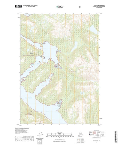 United States Geological Survey Sitka C-6 SW, AK (2021, 25000-Scale) digital map