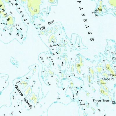 United States Geological Survey Sitka C-7, AK (1951, 63360-Scale) digital map