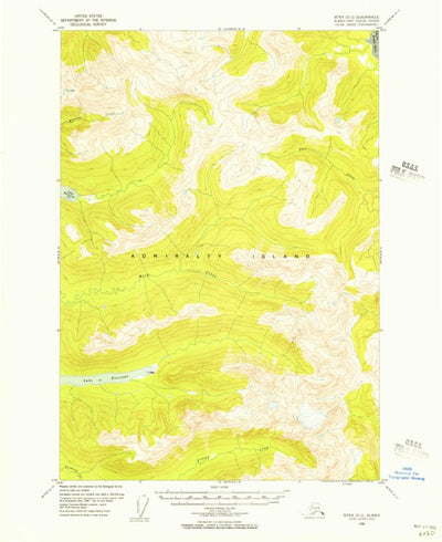 United States Geological Survey Sitka D-2, AK (1948, 63360-Scale) digital map