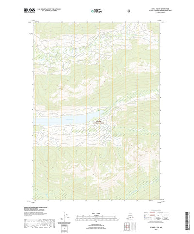 United States Geological Survey Sitka D-2 SW, AK (2021, 25000-Scale) digital map