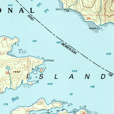 United States Geological Survey Sitka D-5, AK (1997, 63360-Scale) digital map