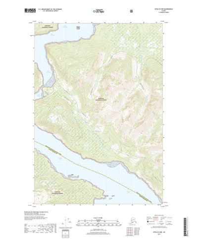 United States Geological Survey Sitka D-5 NW, AK (2017, 25000-Scale) digital map