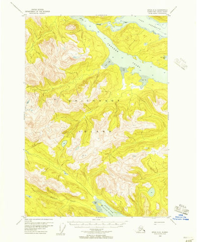 United States Geological Survey Sitka D-6, AK (1948, 63360-Scale) digital map