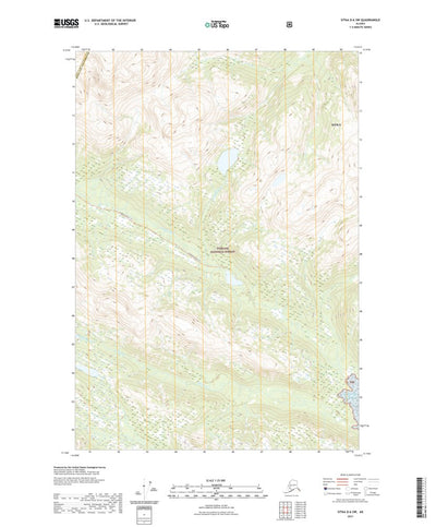 United States Geological Survey Sitka D-6 SW, AK (2021, 25000-Scale) digital map