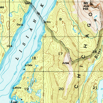 United States Geological Survey Sitka D-8, AK (1948, 63360-Scale) digital map