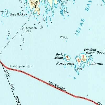 United States Geological Survey Sitka D-8, AK (1995, 63360-Scale) digital map