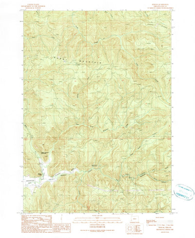 United States Geological Survey Sitkum, OR (1990, 24000-Scale) digital map