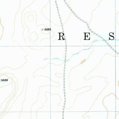 United States Geological Survey Sitting Coyote Hill, AZ (1982, 24000-Scale) digital map