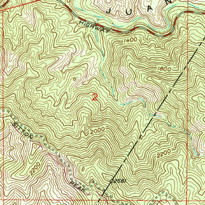 United States Geological Survey Sitton Peak, CA (1954, 24000-Scale) digital map
