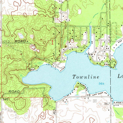 United States Geological Survey Six Lakes, MI (1964, 24000-Scale) digital map
