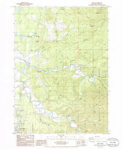 United States Geological Survey Sixes, OR (1986, 24000-Scale) digital map