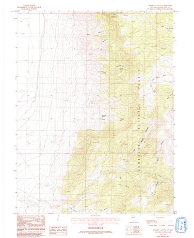 United States Geological Survey Sixmile Canyon, NV (1986, 24000-Scale) digital map