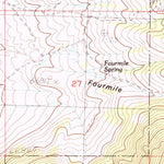United States Geological Survey Sixmile Canyon, NV (1986, 24000-Scale) digital map