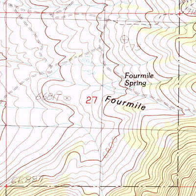 United States Geological Survey Sixmile Canyon, NV (1986, 24000-Scale) digital map
