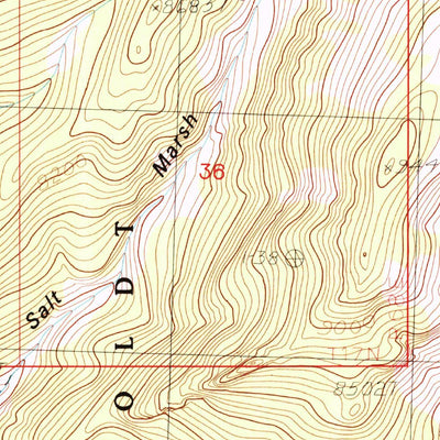 United States Geological Survey Sixmile Canyon, NV (1986, 24000-Scale) digital map