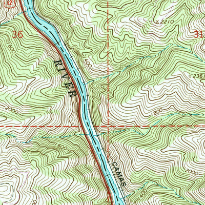 United States Geological Survey Sixmile Creek, ID (1967, 24000-Scale) digital map