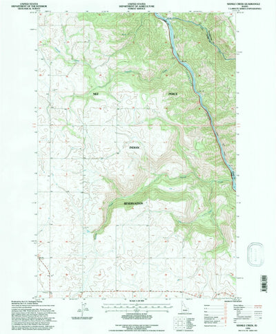 United States Geological Survey Sixmile Creek, ID (1994, 24000-Scale) digital map