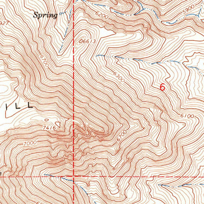 United States Geological Survey Sixmile Hill, NV (1965, 24000-Scale) digital map
