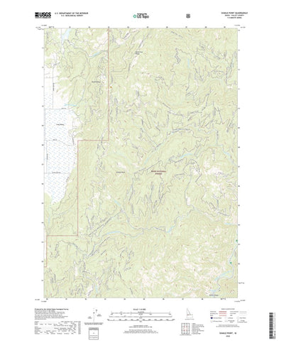 United States Geological Survey Sixmile Point, ID (2020, 24000-Scale) digital map