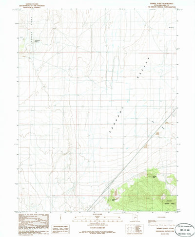 United States Geological Survey Sixmile Point, UT (1986, 24000-Scale) digital map