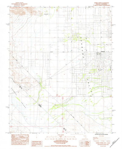 United States Geological Survey Sixmile Spring, NV-CA (1984, 24000-Scale) digital map