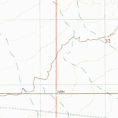 United States Geological Survey Sixteen Canyon, NM (1980, 24000-Scale) digital map