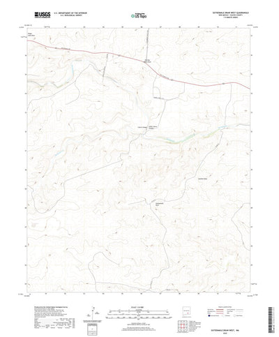 United States Geological Survey Sixteenmile Draw West, NM (2020, 24000-Scale) digital map