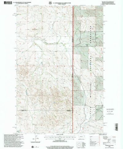 United States Geological Survey Skaar NE, MT-ND (1997, 24000-Scale) digital map