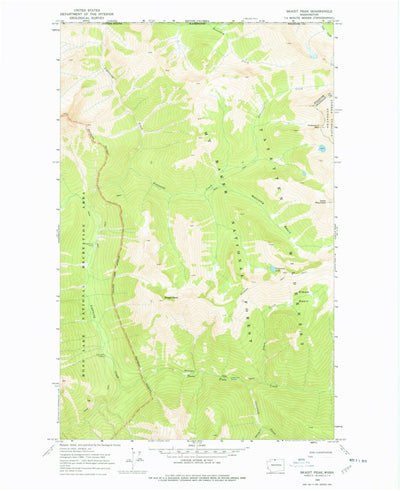 United States Geological Survey Skagit Peak, WA (1969, 24000-Scale) digital map