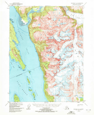 United States Geological Survey Skagway A-1, AK (1948, 63360-Scale) digital map