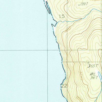 United States Geological Survey Skagway A-1 NW, AK (1991, 25000-Scale) digital map