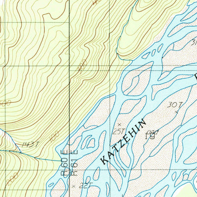 United States Geological Survey Skagway B-1 SW, AK (1991, 25000-Scale) digital map