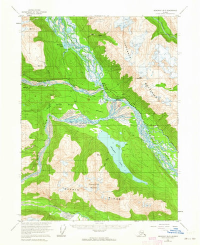United States Geological Survey Skagway B-3, AK (1954, 63360-Scale) digital map