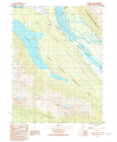 United States Geological Survey Skagway B-3 SE, AK (1991, 25000-Scale) digital map