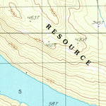 United States Geological Survey Skagway B-3 SE, AK (1991, 25000-Scale) digital map