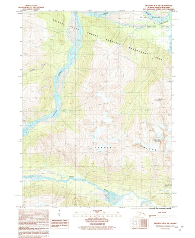 United States Geological Survey Skagway B-3 SW, AK (1991, 25000-Scale) digital map