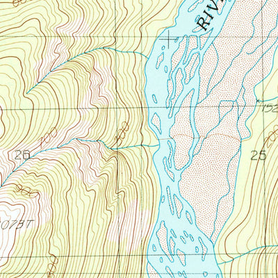 United States Geological Survey Skagway B-3 SW, AK (1991, 25000-Scale) digital map