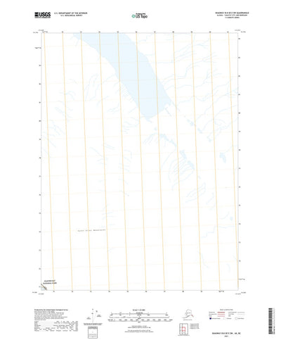United States Geological Survey Skagway B-8 OE E SW, AK (2021, 25000-Scale) digital map