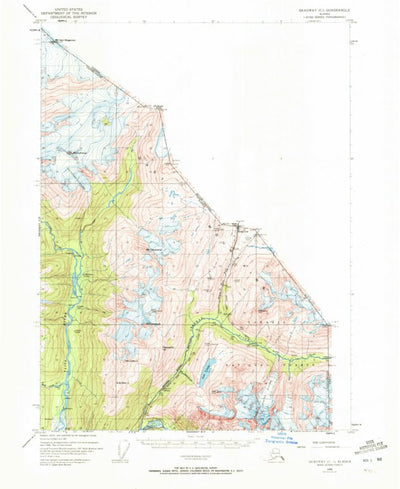 United States Geological Survey Skagway C-1, AK (1948, 63360-Scale) digital map