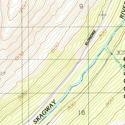 United States Geological Survey Skagway C-1 SW, AK (1991, 25000-Scale) digital map