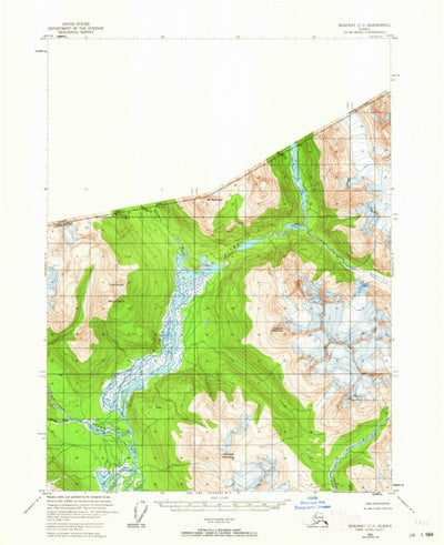 United States Geological Survey Skagway C-3, AK (1954, 63360-Scale) digital map