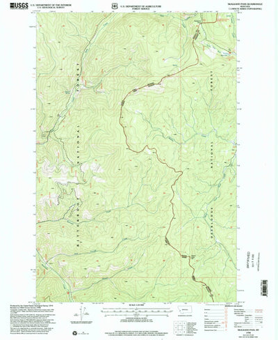 United States Geological Survey Skalkaho Pass, MT (1998, 24000-Scale) digital map
