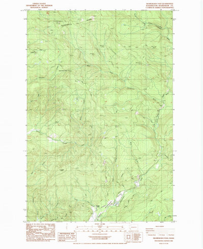 United States Geological Survey Skamokawa Pass, WA (1985, 24000-Scale) digital map