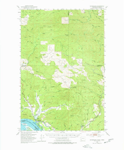 United States Geological Survey Skamokawa, WA-OR (1953, 62500-Scale) digital map