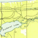 United States Geological Survey Skandia, MI (1950, 31680-Scale) digital map