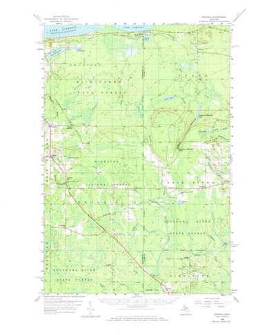 United States Geological Survey Skandia, MI (1958, 62500-Scale) digital map