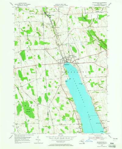 United States Geological Survey Skaneateles, NY (1955, 24000-Scale) digital map