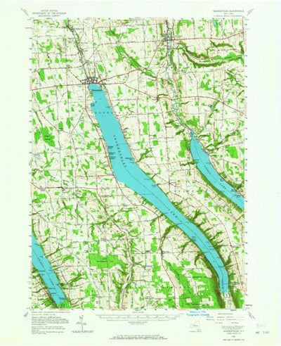 United States Geological Survey Skaneateles, NY (1955, 62500-Scale) digital map