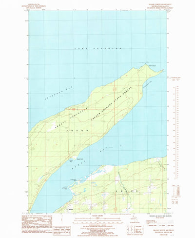 United States Geological Survey Skanee North, MI (1984, 24000-Scale) digital map