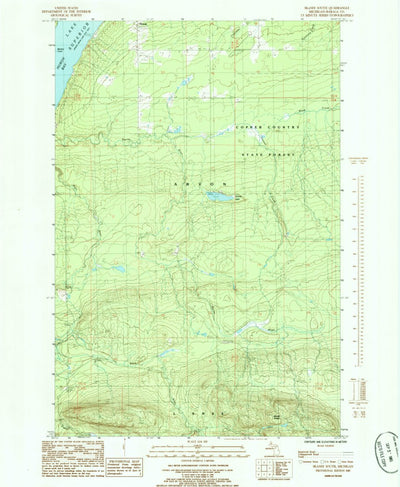 United States Geological Survey Skanee South, MI (1985, 24000-Scale) digital map